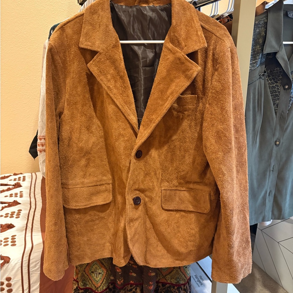 Vintage Western Tan Suede Jacket